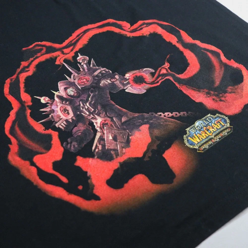 Gildan World of Warcraft TCG Shirt XL Black Drums of War‎ Video Game Promo Tee